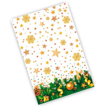 НГ Скатерть120х180см Звездопад 1/50