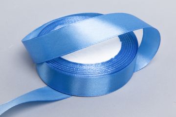 Лента атласная 20мм 25м синяя 1/1
