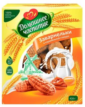 Продукты, Заварнельки в карамельной глазури 420 г 1/6