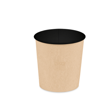 Контейнер бумажный супница 500мл d-100 краф вн черн OSQ ROUND BOWL 500 BLACK  (крышка 465110) 30/600