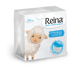 Салфетки (24х24) (100) белые 1/60