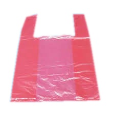 Пакет Майка ПНД (42+20)х72-18 розовая МП 100/1000 
