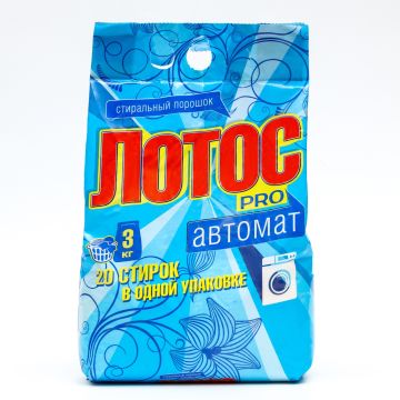 Порошок стиральный ЛОТОС PRO 3кг эконом автомат 1/3 