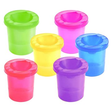 Стакан-непроливайка 210мл неоновые цвета Гамма 1/60