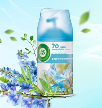 Картридж аэрозольный AIRWICK (Эйрвик) 250мл Весеннее пробуждение 1/6 