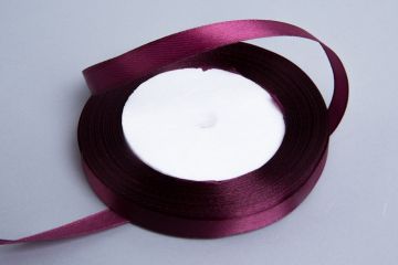 Лента атласная 20мм 25м вишневый 1/1