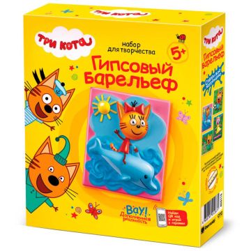 Набор для творчества магнит из гипса Три кота Карамелька 1/46