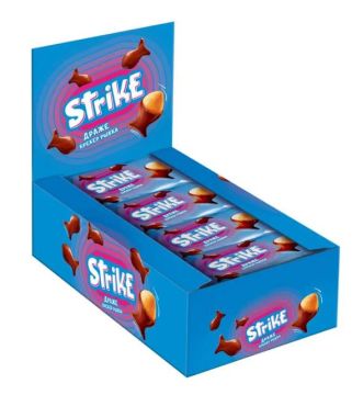 Продукты, Драже крекер рыбка в молочной глазури 40г 1/16