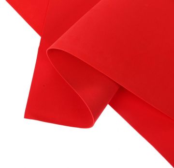 Цветная пористая резина (фоамиран) 60х70см 1,5мм красная ИФ 5/5