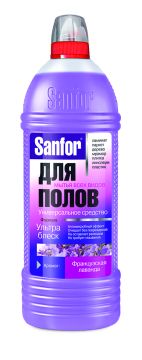 Средство жидкое 1л для мытья полов Санфор Ультра блеск Французская лаванда 1/9