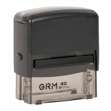 Штамп самонаб 6-стр оттиск 59х23мм синий без рамки GRM 40 касса 1/60