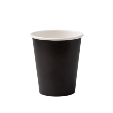 Стакан бумажный для горячего 250мл d-80 Черный Ч 50/1000