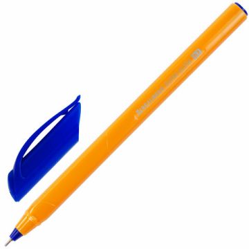 Ручка шариковая масляная синяя 0,7мм трехгранная BRAUBERG Extra Glide Orange 1/12/1200 