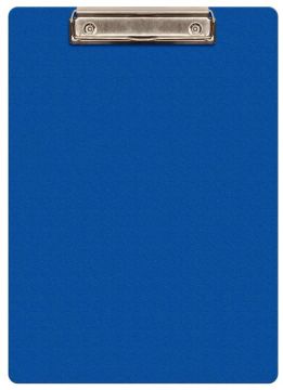 Доска-планшет с прижимом А4 1мм пластик синий Buro 1/28