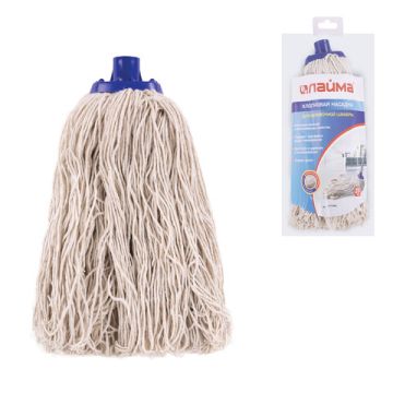 Насадка МОП веревочная 31х20см для швабры ЛАЙМА хлопок, еврорезьба (швабра 601470) 1/48 