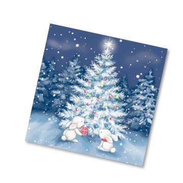 НГ Салфетки (33х33) 3-сл В новогоднюю ночь  (20) 1/12