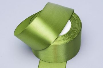 Лента атласная 50мм 23м оливковая 1/1