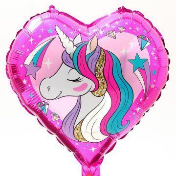 Шар фольгированный Минни и единорог d16 с подложкой 1/500