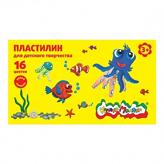 Пластилин 16цв 240г Каляка-Маляка ПКМ16-П 1/10