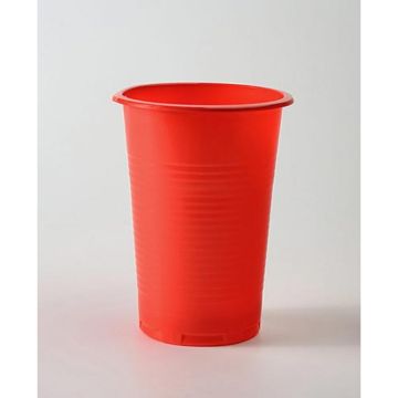 Стакан одноразовый ПП 0,2л цвет красный 100/3000