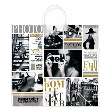 Пакет с пластмассовыми ручками (35х38)-90 Фотосет 10/100