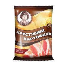 Продукты, Хрустящий картофель чипсы со вкусом бекона произведены из свежего картофеля 70 г 1/30