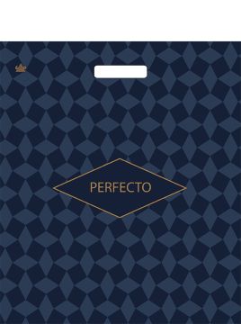 Пакет с вырубной ручкой (42х48)-90 Перфекто Калейдоскоп Тико 25/300