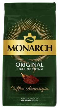 Продукты, Кофе Якобс Монарх Original натуральный жар молотый 230г м/у 1/1