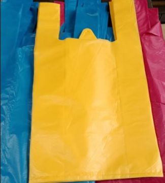 Пакет Майка ПНД (32+17)х56-15 синяя 200/1000