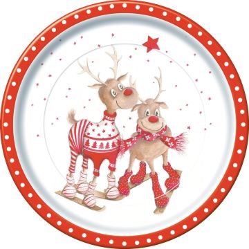 НГ Тарелка бумажная d-230мм Жители севера 10шт 1/48