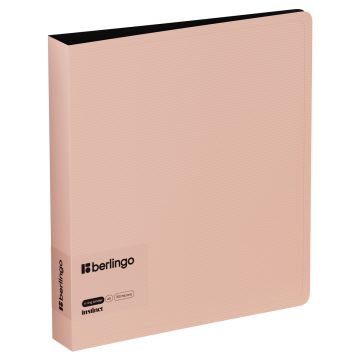 Папка на 4 кольцах BERLINGO 35мм фламинго 700мкм 1/24/96