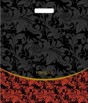 Пакет с вырубной ручкой (42х48)-90 Перфекто Руж Тико 25/300