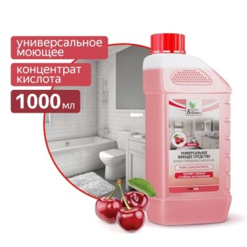 Средство жидкое 1л универсал моющее кислотное Clean&Green 1/8 