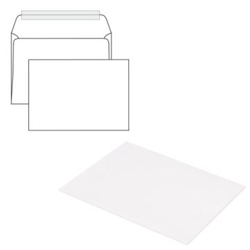 Конверты С4 229х324мм 100 г/м2 отрывная полоса STRIP белые 500/500