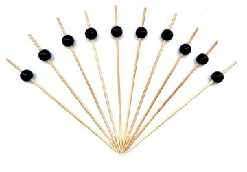 Пика для канапе Жемчуг черный 9см (100шт) 1/40