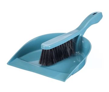 Совок для мусора + щётка-сметка пластик Идеал 1/1