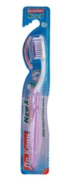 Зубная щетка Доктор Клин Нью ИКС средняя жесткость 1/12/288