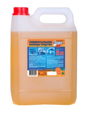 Средство жидкое 5л универсальное чистящее канистра Апельсин Золушка М-05-3 1/1