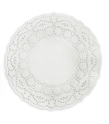 Салфетки ажурные белые Розочка d-36см (250) 1/4