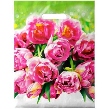 Пакет с вырубной ручкой (30х40)-30 Натюрель 50/1000