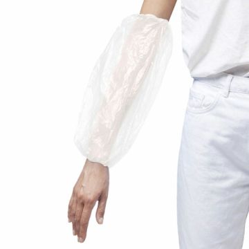 Нарукавники одноразовые прочные 50шт ПЭ 24мкм 6г 25х40см Elegreen 1/20