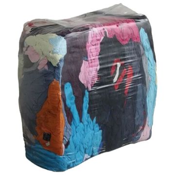 Ветошь Цветной 40х60 трикотаж 10кг 100-120г/м2  90%хлопок 10% синтет 1/1