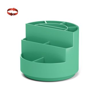 Подставка-органайзер 120х120х150мм вращ оливковый ErichKrause Mini Burger Powder 1/4