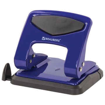 Дырокол на 35листов металлический синий BRAUBERG PN-150M 1/48
