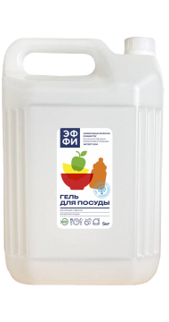 Средство жидкое для мытья посуды 5л Эффективная формула ЭФФИ  лимон (эксперт 1000) 1/4