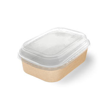 Крышка для контейнера 860мл 141х197х26мм Dome PET lid OSQ CASE BOWL прозр полукупольн30/360 