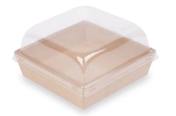 Крышка для контейнера 900мл 178х178х56мм OSQ SmartPack прозр купольная 50/200