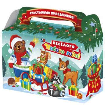 НГ Коробка до 0,5кг 175х70х105 Санки 1/300