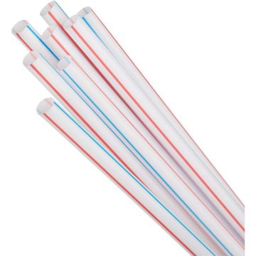 Трубочки для коктейля 210х5 прямые полоса (1000шт) 1/12