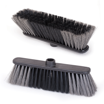 Щетка для уборки IDEA "Стандарт", шир.27см, выс.щетины 7см, пластик, черная, М 5101